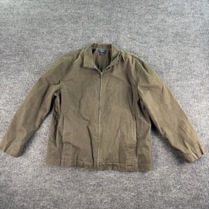 Vintage Brooks Brothers Sport Jacket Men Large Olive Green Windbreaker Bomber